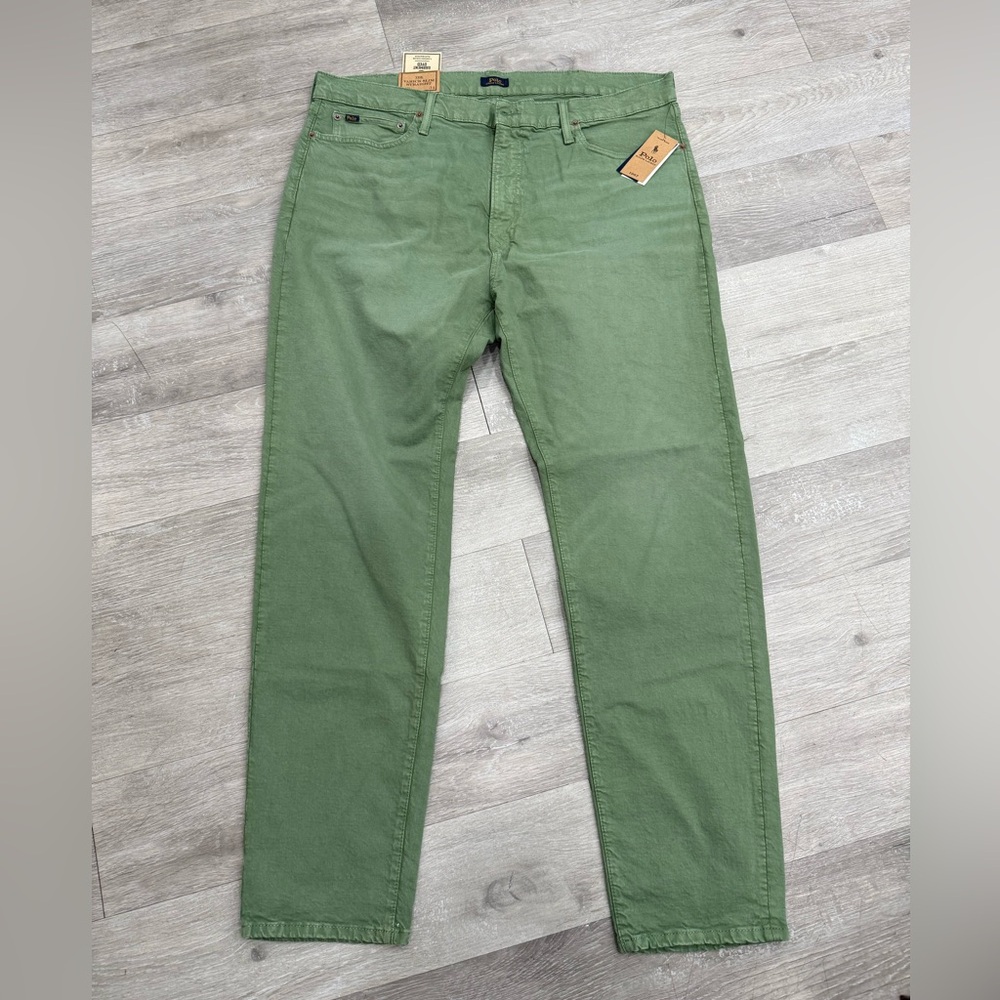Polo Ralph Lauren The Varick Slim Straight Denim Jean Pony Men Size 46 B x 34